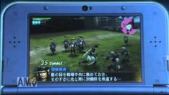 3DS版『戦国無双クロニクル3』藤堂高虎役の松風雅也さんによるNewニンテンドー3DS実機プレイが披露