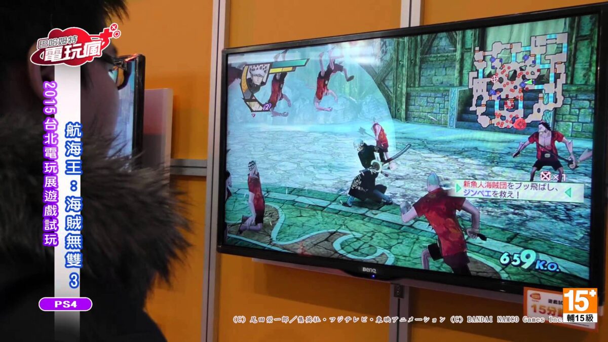 『ワンピース海賊無双3』約10分にわたるCam撮りプレイ動画（60fps）