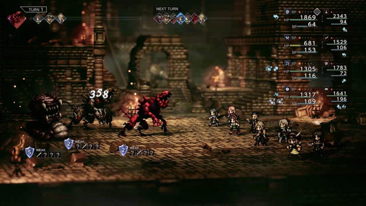 『オクトパストラベラーゼロ』バトルシーン