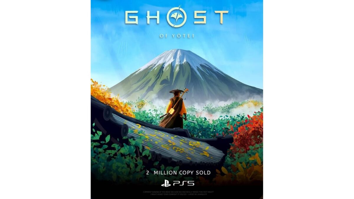 GHOST OF YOTEI ポスター　販促　告知　POP PS5 Ghost of Yotei』200万本販売の偽情報が拡散、ファンアート悪用